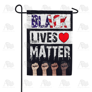 Black Lives Matter 1 Double Sided Garden Flag