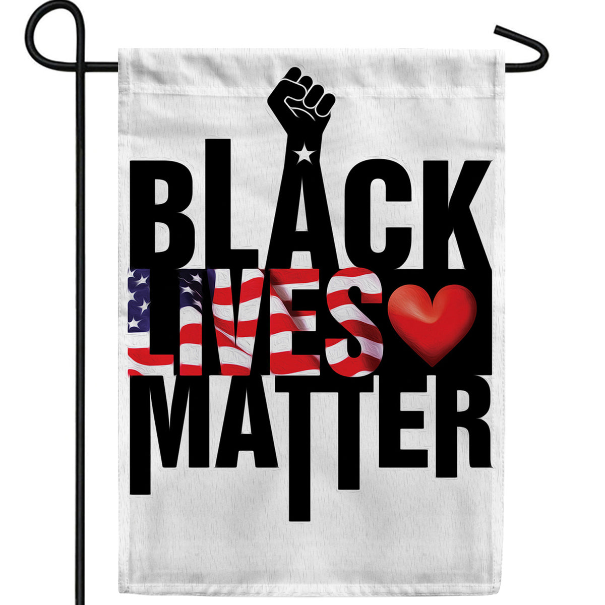 Black Lives Matter 2 Double Sided Garden Flag
