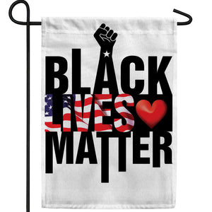 Black Lives Matter 2 Double Sided Garden Flag