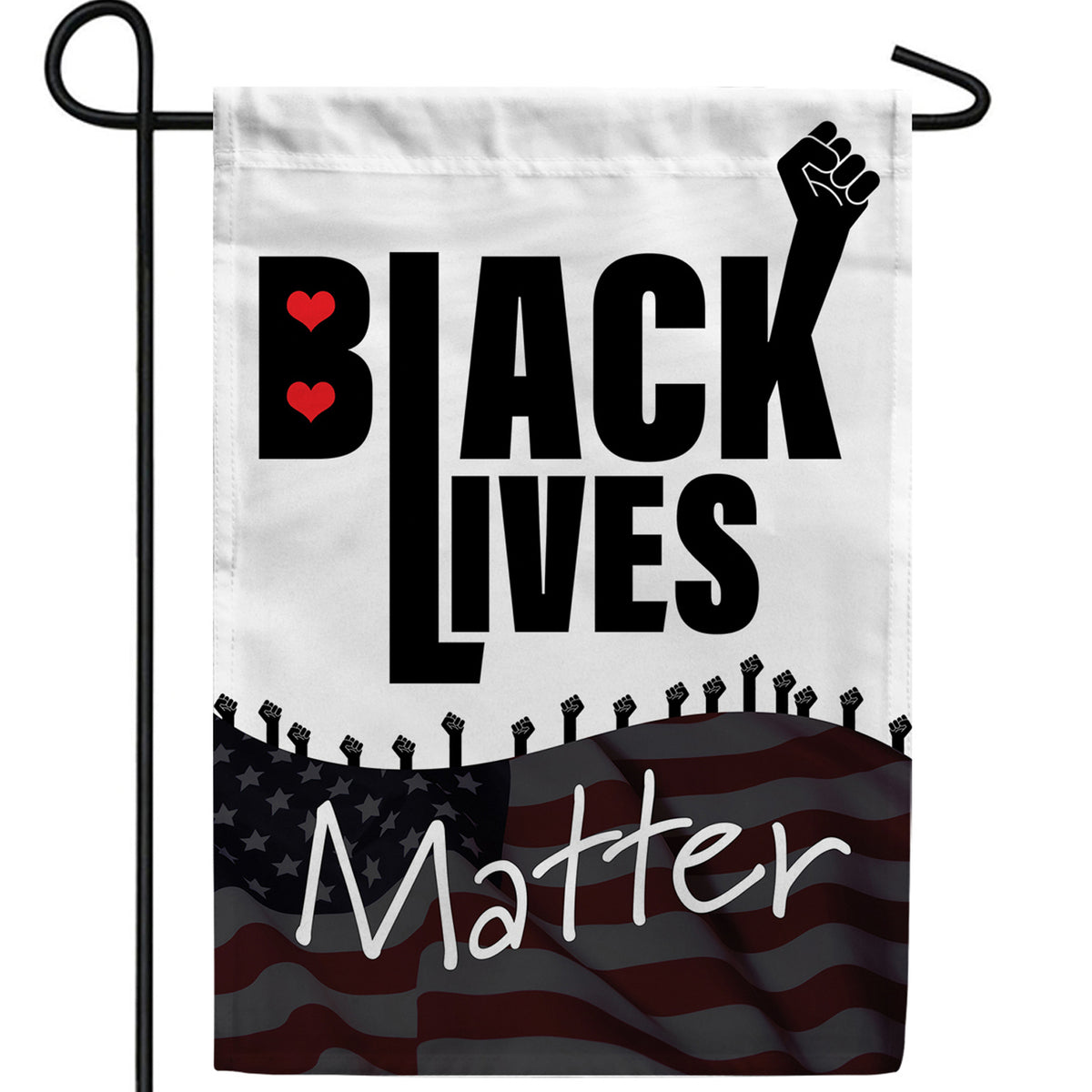 Black Lives Matter 3 Double Sided Garden Flag