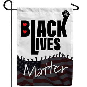 Black Lives Matter 3 Double Sided Garden Flag