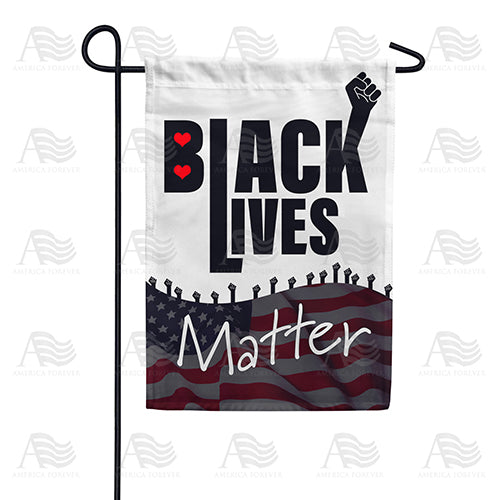 Black Lives Matter 3 Double Sided Garden Flag