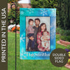 Personalized Snowflakes Garden Flag