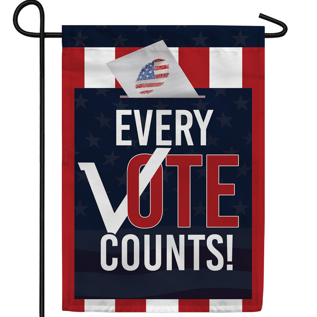 Every Vote Counts Double Sided Garden Flag