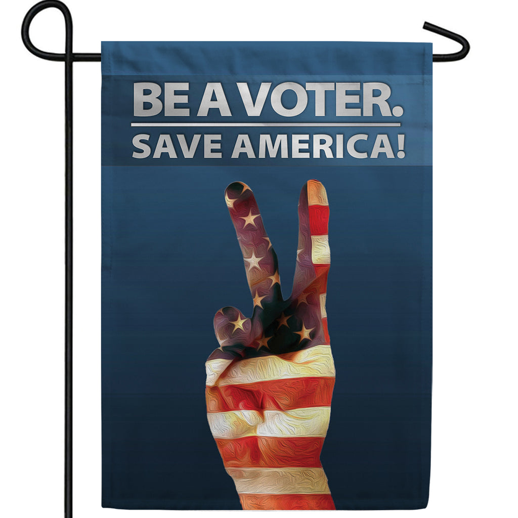Be a Voter, Save America Double Sided Garden Flag