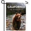 California Grizzly Bear Double Sided Garden Flag