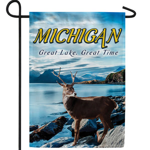 Lake Lover's State Double Sided Garden Flag