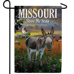 Hee Haw! Welcome To Missouri! Double Sided Garden Flag
