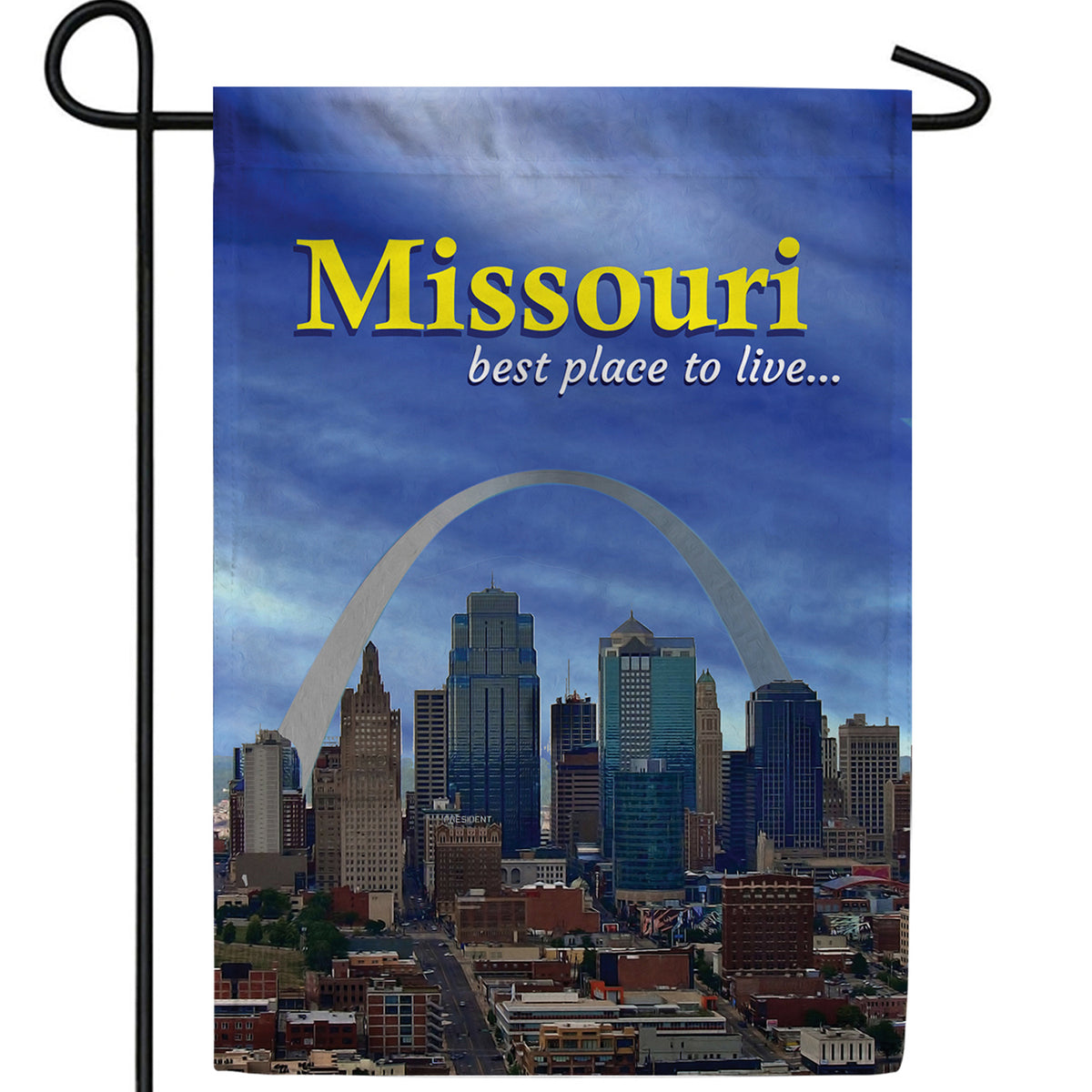 Missouri, The Gateway To The West Double Sided Garden Flag