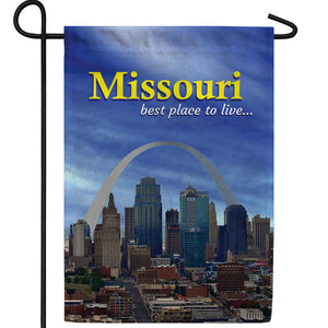 Missouri, The Gateway To The West Double Sided Garden Flag