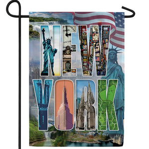 New York-So Much To See! Double Sided Garden Flag