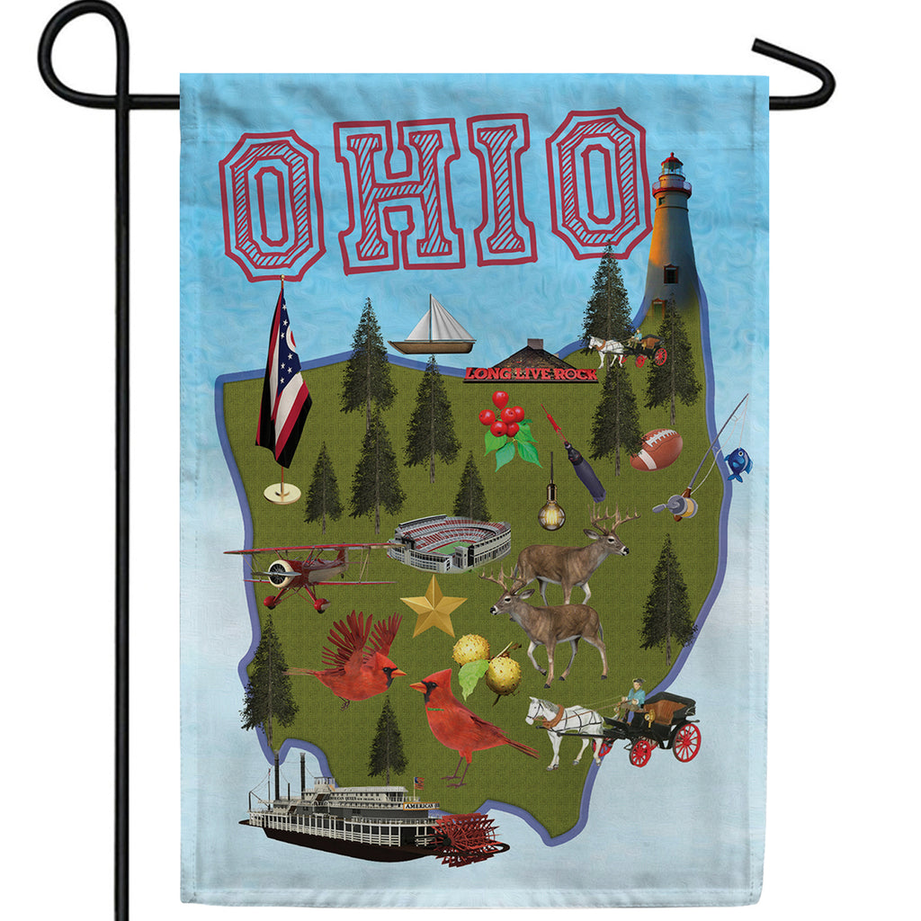So Much to do in Ohio Double Sided Garden Flag