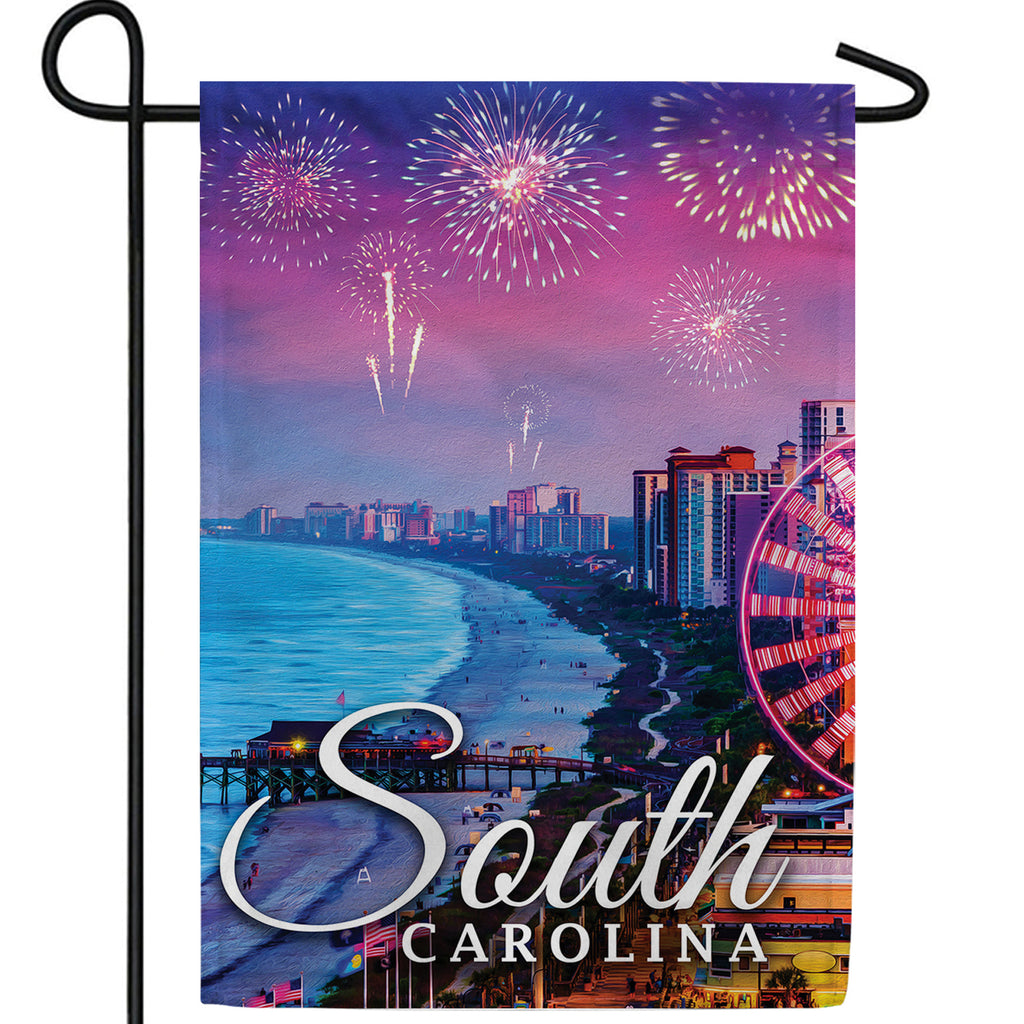 South Carolina-Fun & Sun Double Sided Garden Flag