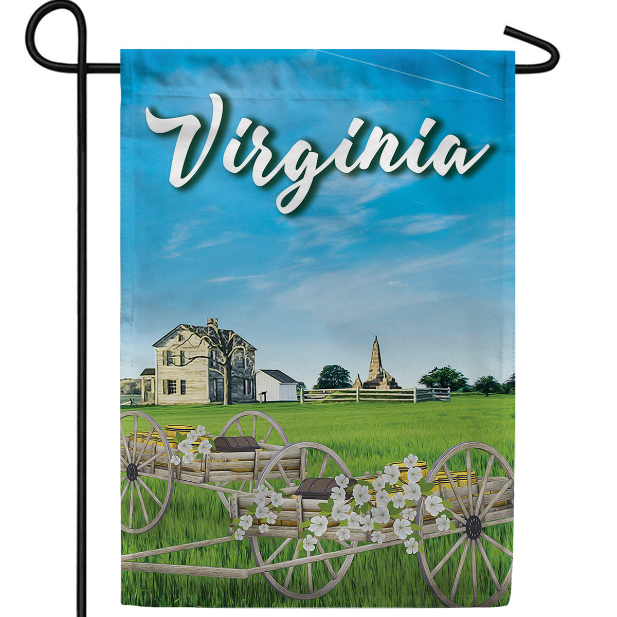 Virginia, Rich In History Double Sided Garden Flag