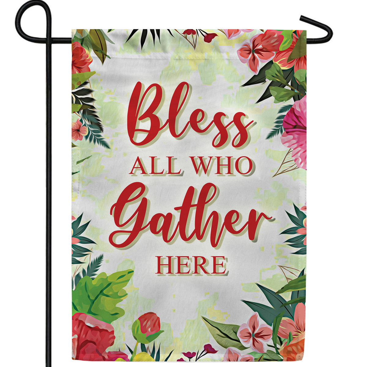 Bless All Who Gather Here Double Sided Garden Flag