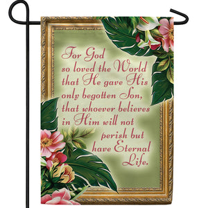 Eternal Life Double Sided Garden Flag