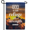 God Is Our Refuge & Strength Double Sided Garden Flag