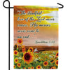 His Love Never Ceases Double Sided Garden Flag