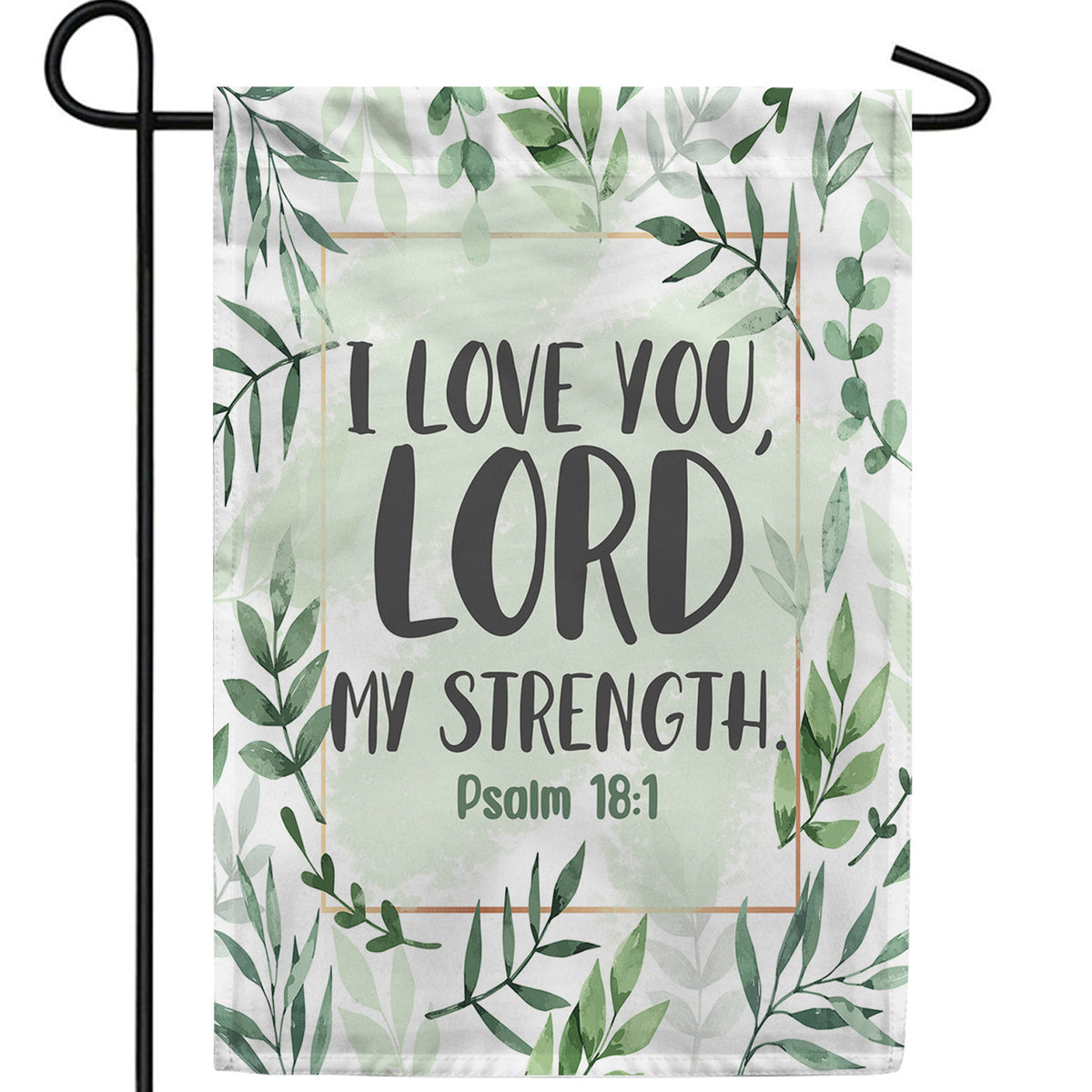 I Love You Lord Double Sided Garden Flag