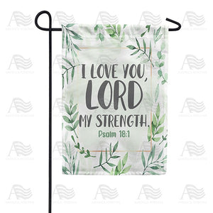 I Love You Lord Double Sided Garden Flag