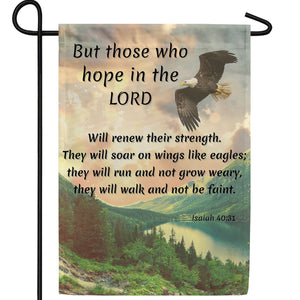 Hope In The Lord Double Sided Garden Flag