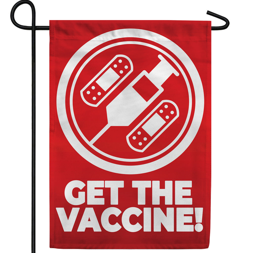 America Forever Get the Vaccine Double Sided Garden Flag