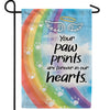 Pawprints Forever in our Hearts Double Sided Garden Flag