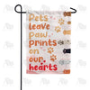 Pets Touch Our Hearts Double Sided Garden Flag