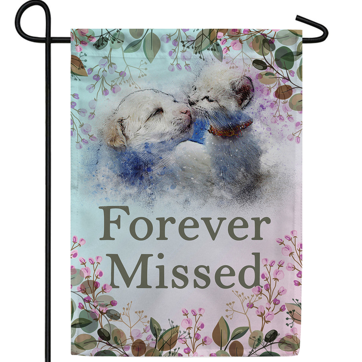 Pet Forever Missed Double Sided Garden Flag