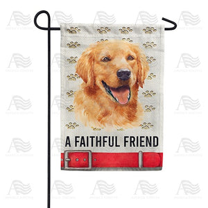 A Faithful Friend Double Sided Garden Flag