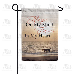 Remembering A Pet's Love Double Sided Garden Flag