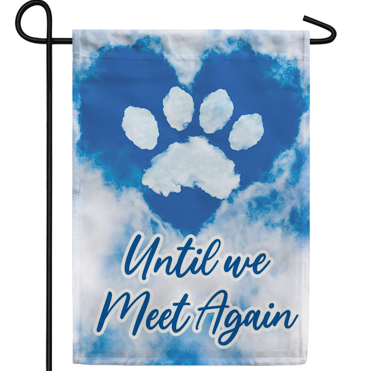 Sky Paw Print Double Sided Garden Flag