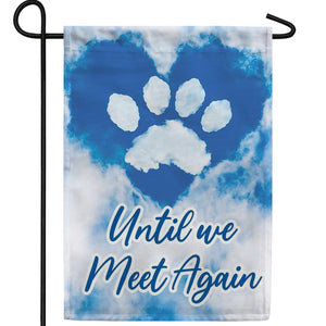 Sky Paw Print Double Sided Garden Flag