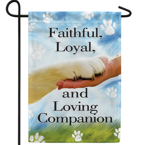 My Dependable Companion Double Sided Garden Flag