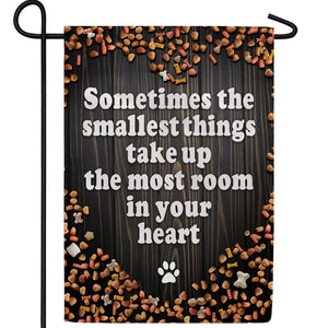 Pets Make Our Hearts Big Double Sided Garden Flag
