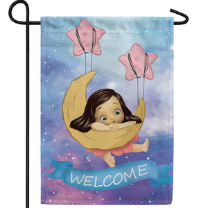 God's Gift - A Baby Girl Double Sided Garden Flag