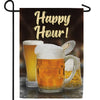 Happy Hour! Double Sided Garden Flag