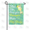Sour Life-Sweeten With Pina Coladas Double Sided Garden Flag