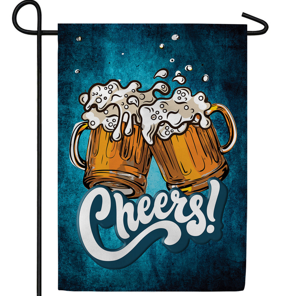 Cheers! Double Sided Garden Flag