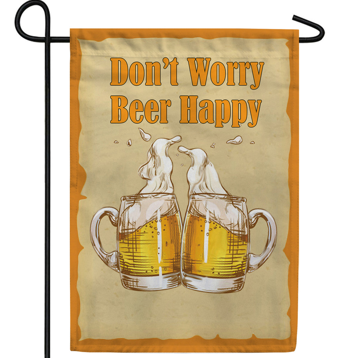 Beer Cheers! Double Sided Garden Flag