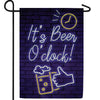 It's Beer O'clock! Double Sided Garden Flag