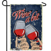 America Forever Wine A Bit Double Sided Garden Flag