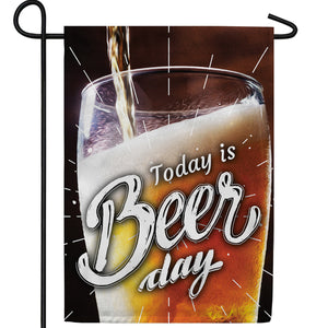 Pour Me A Beer Double Sided Garden Flag