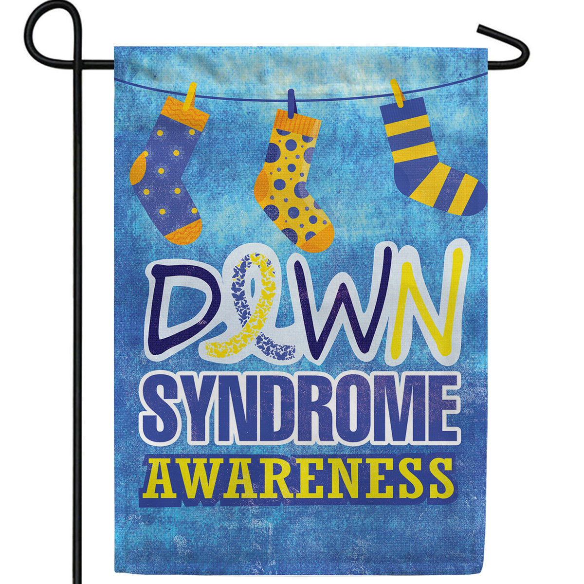 Down Syndrome Awareness Double Sided Garden Flag
