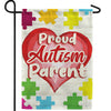 Proud Autism Parent Double Sided Garden Flag