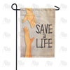 Give A Hand, Save A Life Double Sided Garden Flag