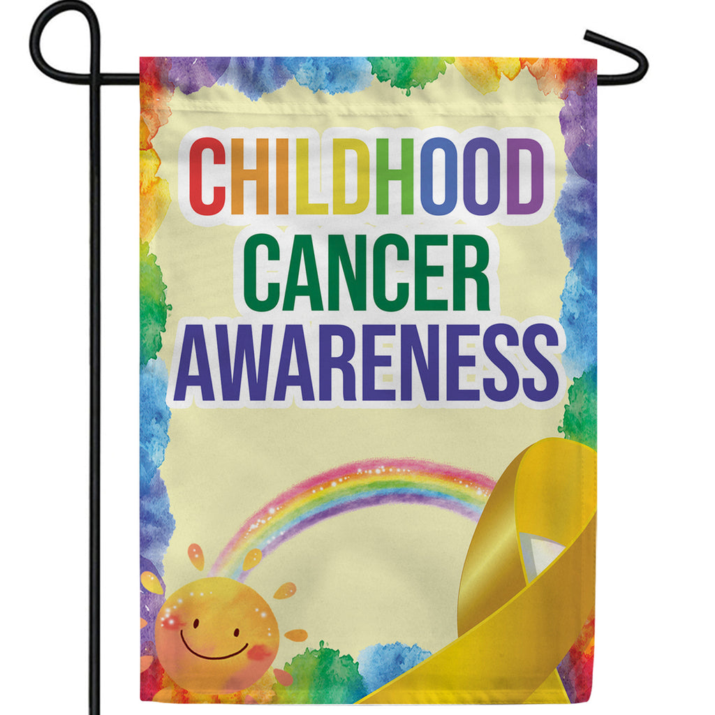 Childhood Cancer Awareness Double Sided Garden Flag