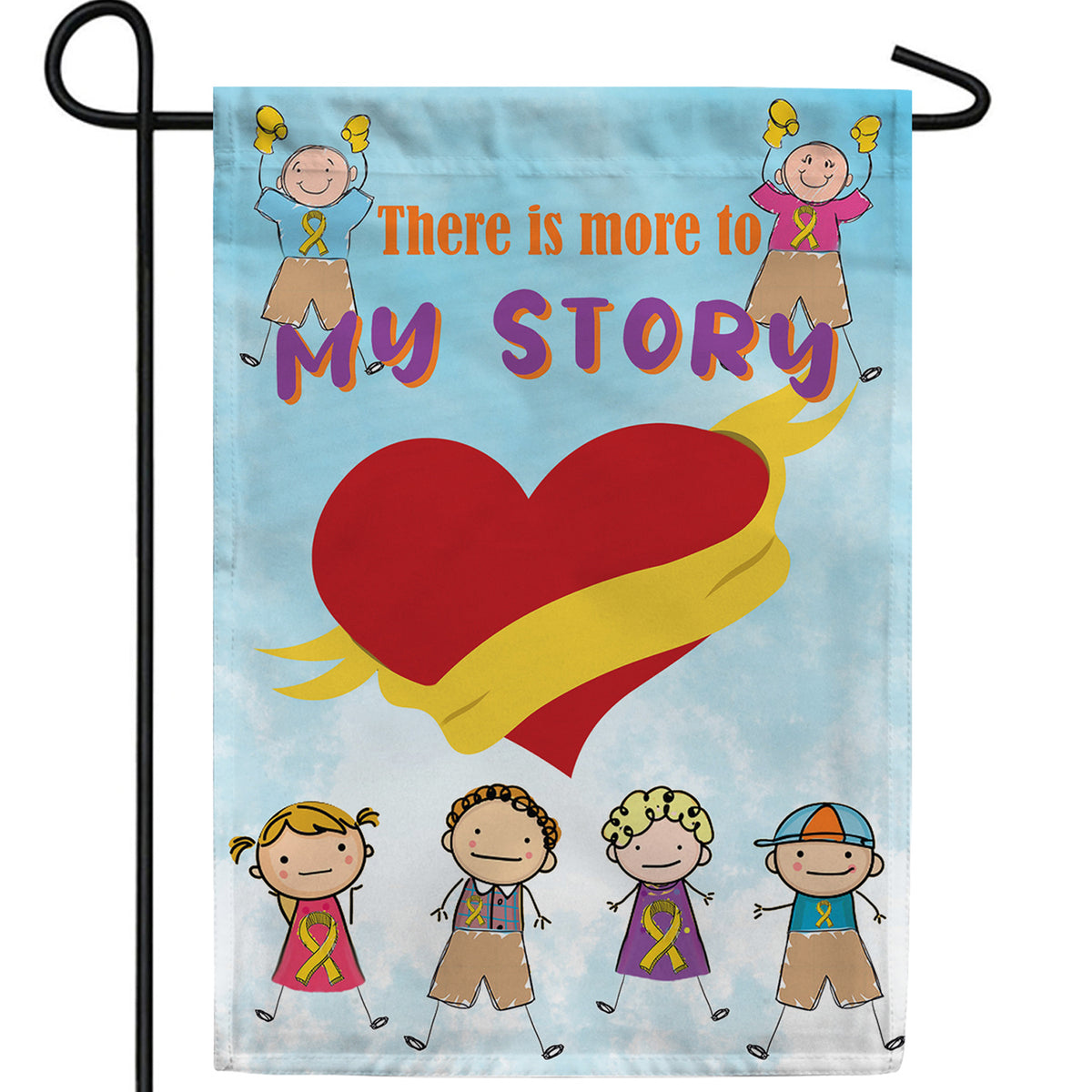 Young Cancer Warriors Double Sided Garden Flag