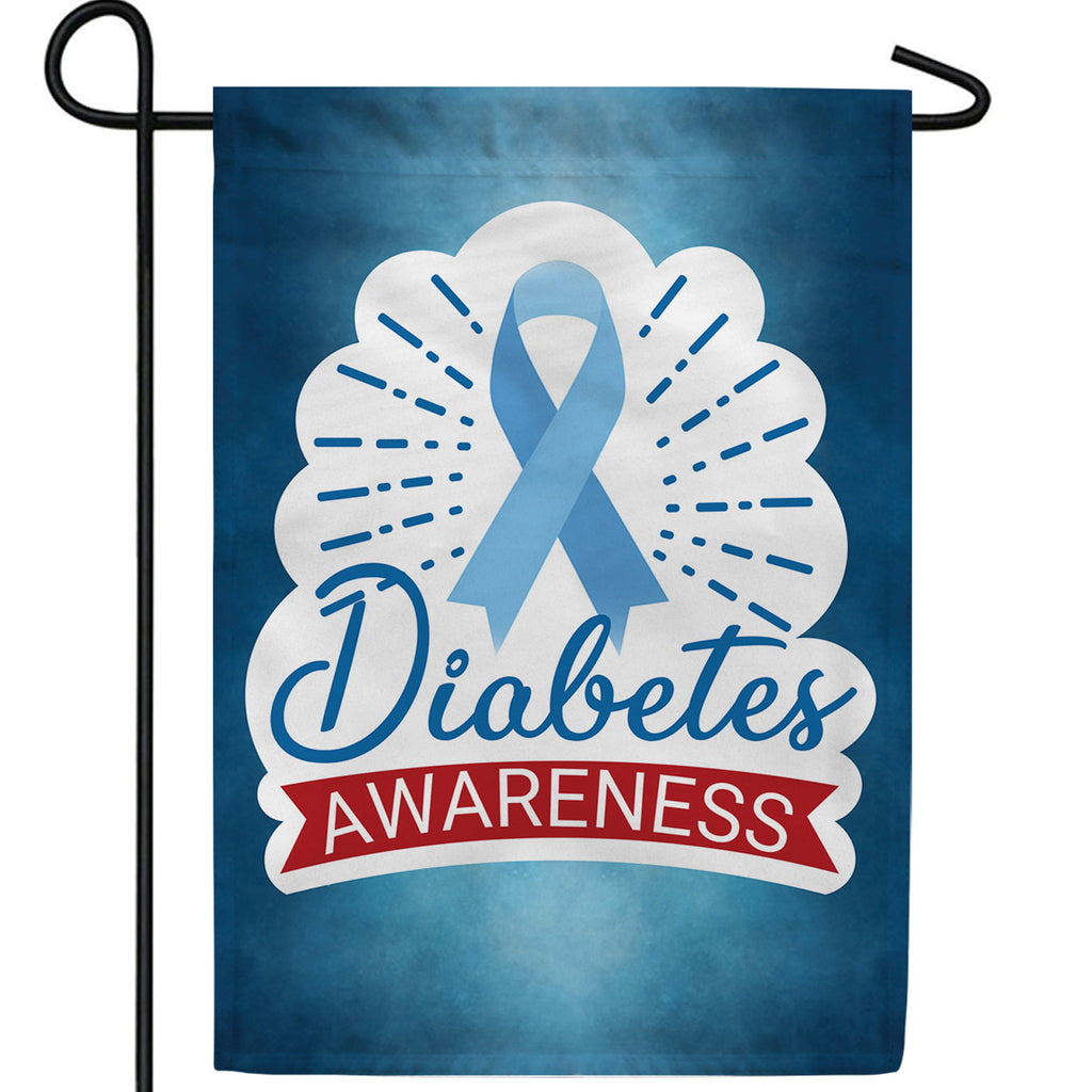 Diabetes Awareness Double Sided Garden Flag
