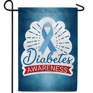 Diabetes Awareness Double Sided Garden Flag